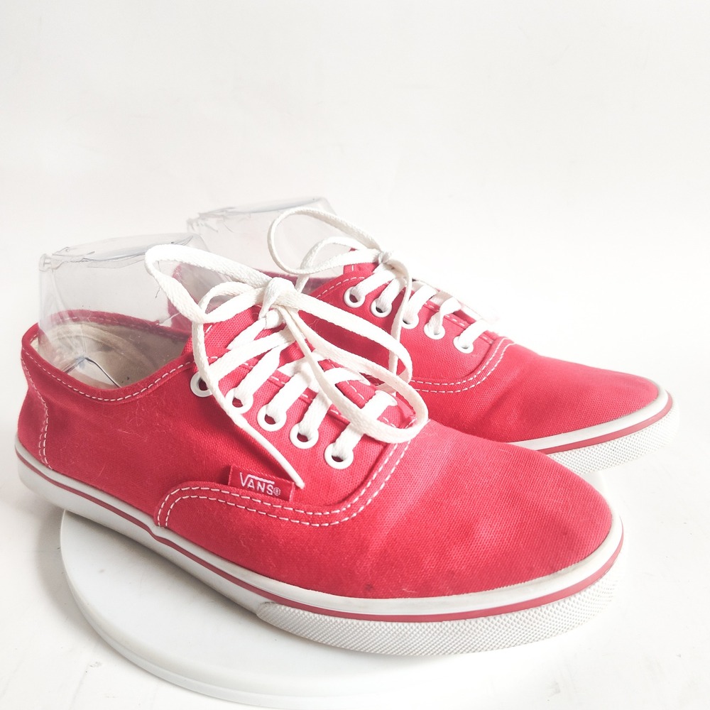 Vans Sneakers Size 7 Skate Shoes Lo Pro Red Canvas Low Top Casual Classic Skater